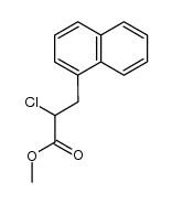 2-chloro-3-(1-naphthyl)propionic acid methyl ester Structure