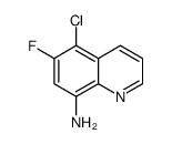 5-chloro-6-fluoroquinolin-8-amine structure