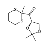 (R)-(2,2-dimethyl-1,3-dioxolan-4-yl)(2-methyl-1,3-dithian-2-yl)methanone Structure