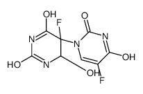 1-(5'-fluoro-6'-hydroxy-5',6'-dihydrouracil-5'-yl)-5-fluorouracil structure