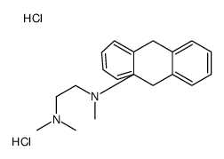 9,10-Ethanoanthracene,9,10-dihydro-11-(N-(2-dimethylaminoethyl)-N-methylamino)-,dihydrochloride结构式