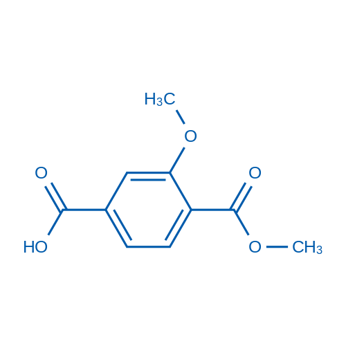 2-Methoxy-terephthalic acid 1-methyl ester Structure