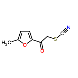 2-(5-Methyl-2-furyl)-2-oxoethyl thiocyanate结构式