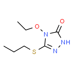 3H-1,2,4-Triazol-3-one,4-ethoxy-2,4-dihydro-5-(propylthio)-(9CI)结构式