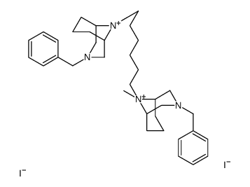 3-benzyl-9-[6-(3-benzyl-9-methyl-3-aza-9-azoniabicyclo[3.3.1]nonan-9-yl)hexyl]-9-methyl-3-aza-9-azoniabicyclo[3.3.1]nonane,diiodide结构式