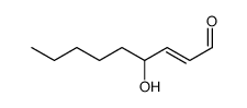 (E)-4-hydroxynon-2-enal Structure