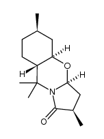 (2R,3aS,4aR,6R,8aS)-2,6,9,9-tetramethyldecahydro-1H-benzo[e]pyrrolo[2,1-b][1,3]oxazin-1-one结构式