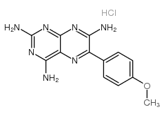 2,4-Diamino-6-(p-methoxyphenyl)pteridine hydrochloride结构式