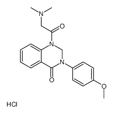 1-[2-(dimethylamino)acetyl]-3-(4-methoxyphenyl)-2H-quinazolin-4-one,hydrochloride结构式