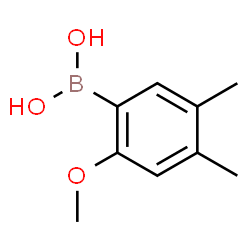 4,5-Dimethyl-2-methoxyphenylboronic acid structure