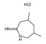 2H-Azepin-7-amine,3,4,5,6-tetrahydro-3,5-dimethyl-,monohydrochloride(9CI) structure