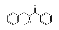 N-methoxy-N-(phenylmethyl)benzamide结构式