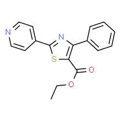 Ethyl 4-phenyl-2-(pyridin-4-yl)thiazole-5-carboxylate Structure