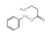 butanoyloxy(phenyl)mercury Structure