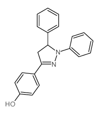 Phenol,4-(4,5-dihydro-1,5-diphenyl-1H-pyrazol-3-yl)- picture