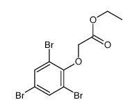 2,4,6-Tribromophenoxyacetic acid ethyl ester结构式