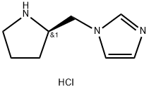 (R)-1-(吡咯烷-2-基甲基)-1H-咪唑二盐酸盐结构式