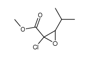 methyl 2-chloro-3-isopropyloxirane-2-carboxylate Structure