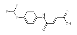 (2E)-4-((4-[(DIFLUOROMETHYL) SULFANYL] PHENYL) AMINO)-4-OXOBUT-2-ENOIC ACID structure