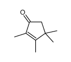 2,3,4,4-TETRAMETHYLCYCLOPENT-2-ENONE Structure