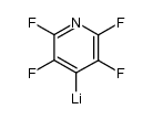 4-lithium 2,3,5,6-tetrafluoro pyridine Structure