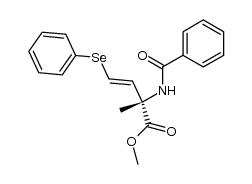 (S,E)-methyl 2-benzamido-2-methyl-4-(phenylselanyl)but-3-enoate结构式