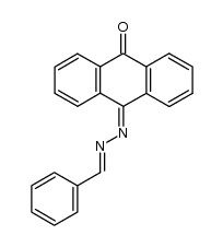 9-benzylidenehydrazono-10-anthrone Structure