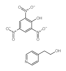 2-pyridin-4-ylethanol; 2,4,6-trinitrophenol结构式