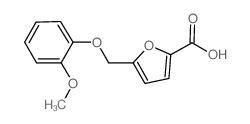 5-(2-METHOXY-PHENOXYMETHYL)-FURAN-2-CARBOXYLIC ACID structure