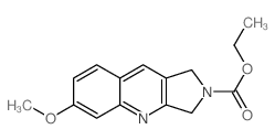 ethyl 6-methoxy-1,3-dihydropyrrolo[3,4-b]quinoline-2-carboxylate结构式