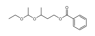 Benzoesaeure-[3-(1'-aethoxyaethoxy)-butyl]ester Structure