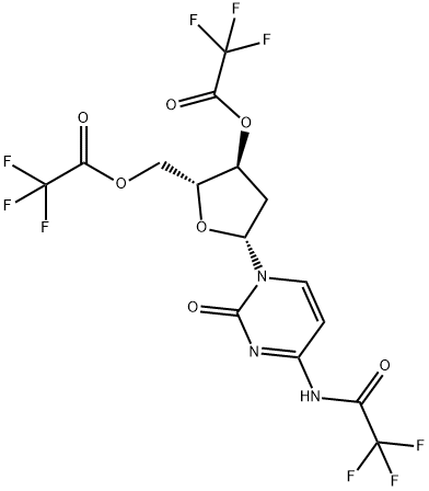 2'-Deoxy-N-(trifluoroacetyl)cytidine 3',5'-bis(trifluoroacetate)结构式