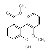 [1,1'-Biphenyl]-2-carboxylicacid, 2',6-dimethoxy-, methyl ester Structure