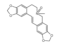 (14E)-6-methyl-6-oxy-5,6,7,8-tetrahydro-bis([1,3]dioxolo[4',5':4,5]benzo)[1,2-c,1',2'-g]azecine Structure