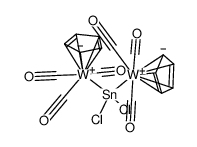 [Cp(CO)2W]2SnCl2结构式