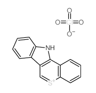 Perchloric acid compound with 11H-5lambda~4~-thiochromeno[4,3-b]indole (1:1)结构式