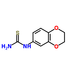 (2,3-Dihydro-benzo[1,4]dioxin-6-yl)-thiourea结构式
