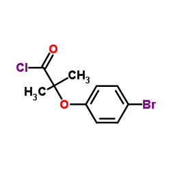 2-(4-Bromophenoxy)-2-methylpropanoyl chloride structure