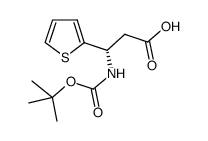 Boc-(S)-3-Amino-3-(2-thienyl)-propionic acid structure