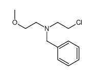 N-benzyl-N-(2-chloroethyl)-2-methoxyethanamine Structure