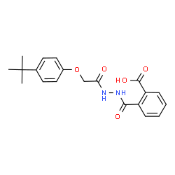 2-({2-[(4-tert-butylphenoxy)acetyl]hydrazino}carbonyl)benzoic acid图片