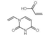 1-ethenylpyrimidine-2,4-dione; prop-2-enoic acid结构式