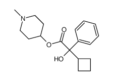 N-methyl-4-piperidylcyclobutylphenyl glycolate结构式