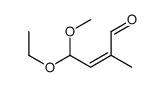 4-ethoxy-4-methoxy-2-methylbut-2-enal Structure