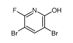 2(1H)-Pyridinone, 3,5-dibromo-6-fluoro- Structure