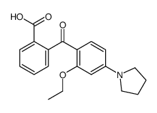 2-(2-ethoxy-4-pyrrolidin-1-ylbenzoyl)benzoic acid Structure