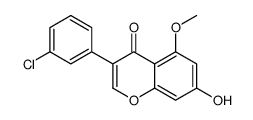 3-(3-chlorophenyl)-7-hydroxy-5-methoxychromen-4-one Structure