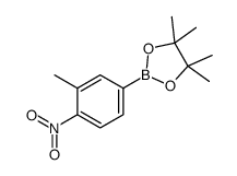 4,4,5,5-tetramethyl-2-(3-methyl-4-nitrophenyl)-1,3,2-dioxaborolane structure