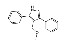 4-(methoxymethyl)-3,5-diphenyl-1H-pyrazole Structure