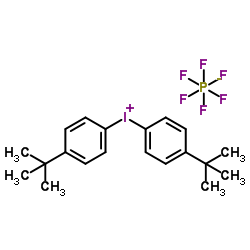 双(4-叔丁基苯)碘六氟磷酸盐结构式